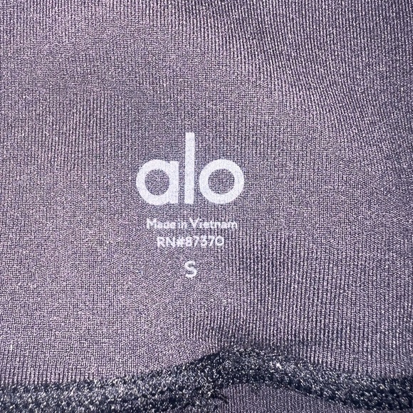 EUC ALO Yoga Leggings with Ruched Detail Black High Waist Size Small - Picture 6 of 6